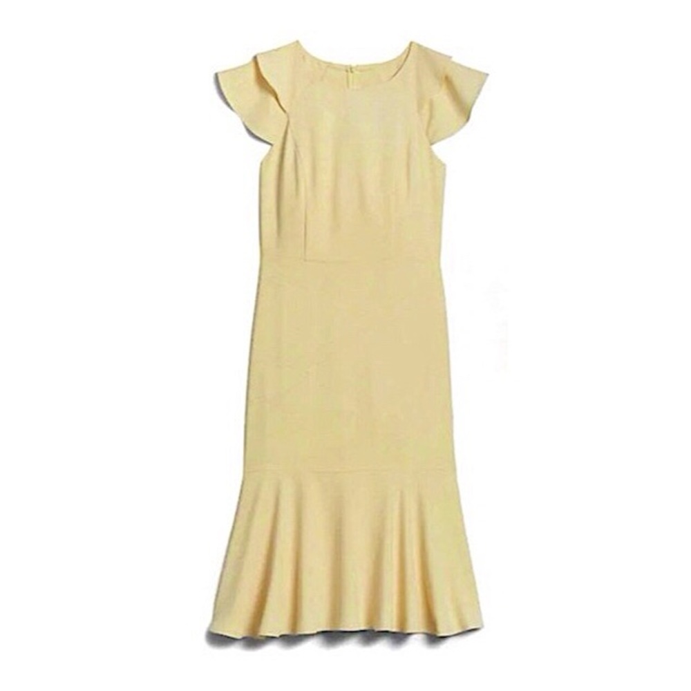 Banana Republic Flutter-Sleeve Sheath Dress